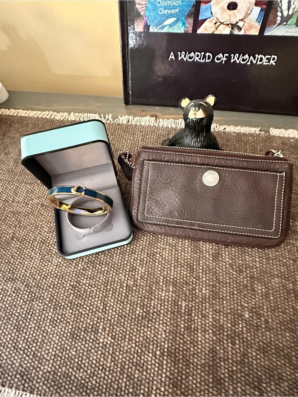 Coach hinged bracelet and Vintage wristlet EUC